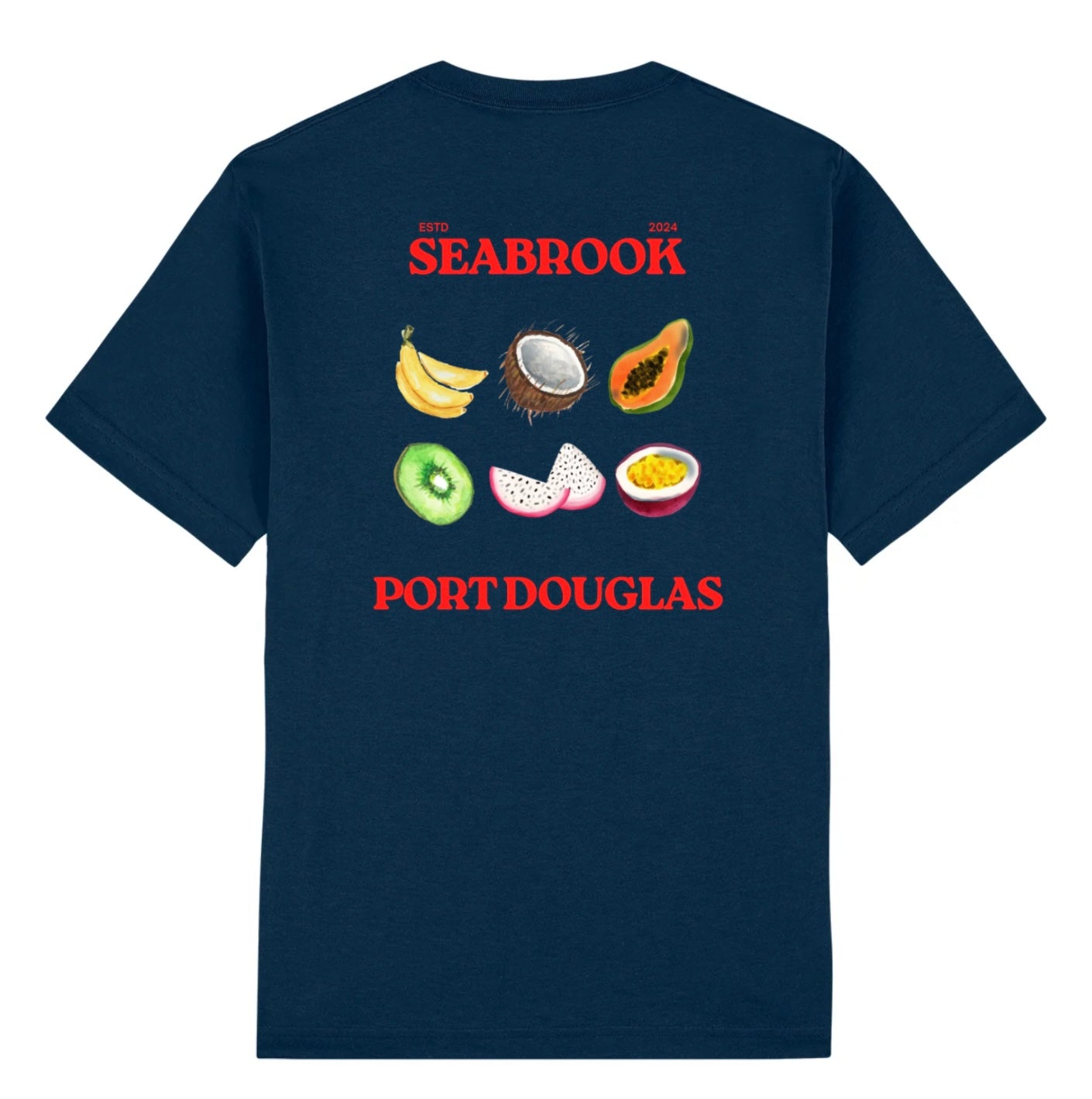 Seabrook Tropical Fruit Tee - Navy