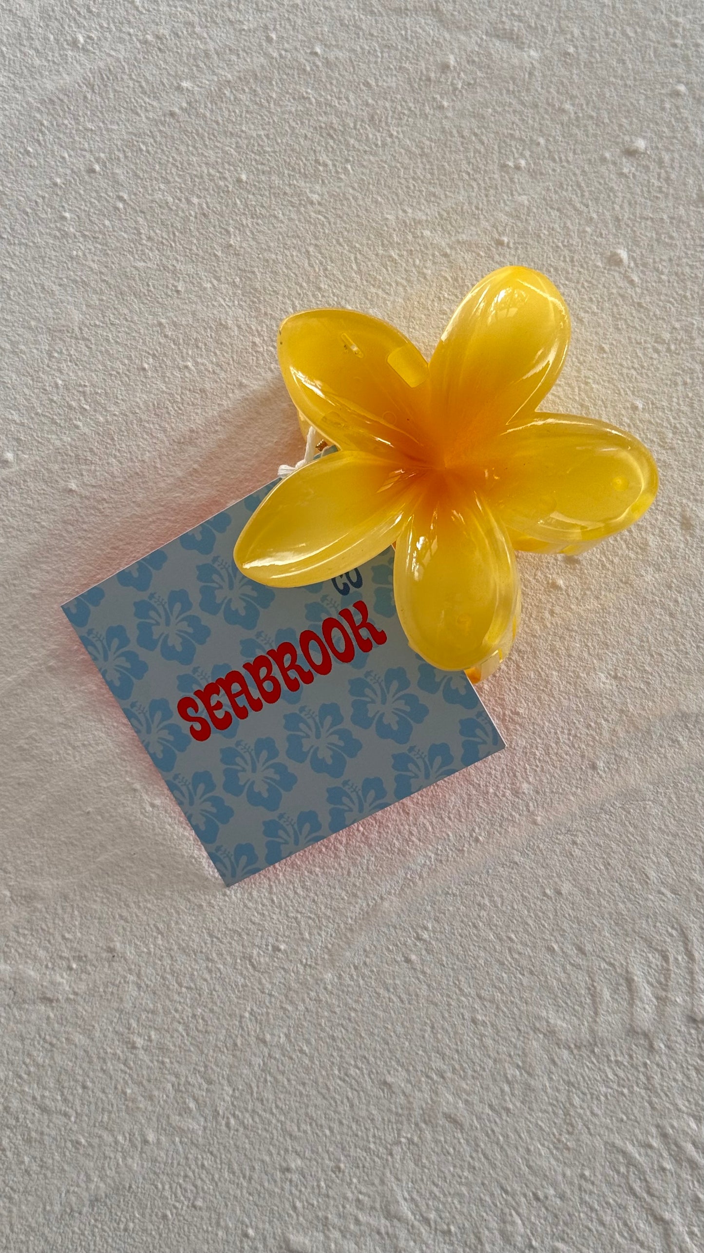 Frangipani Clip Bright Yellow