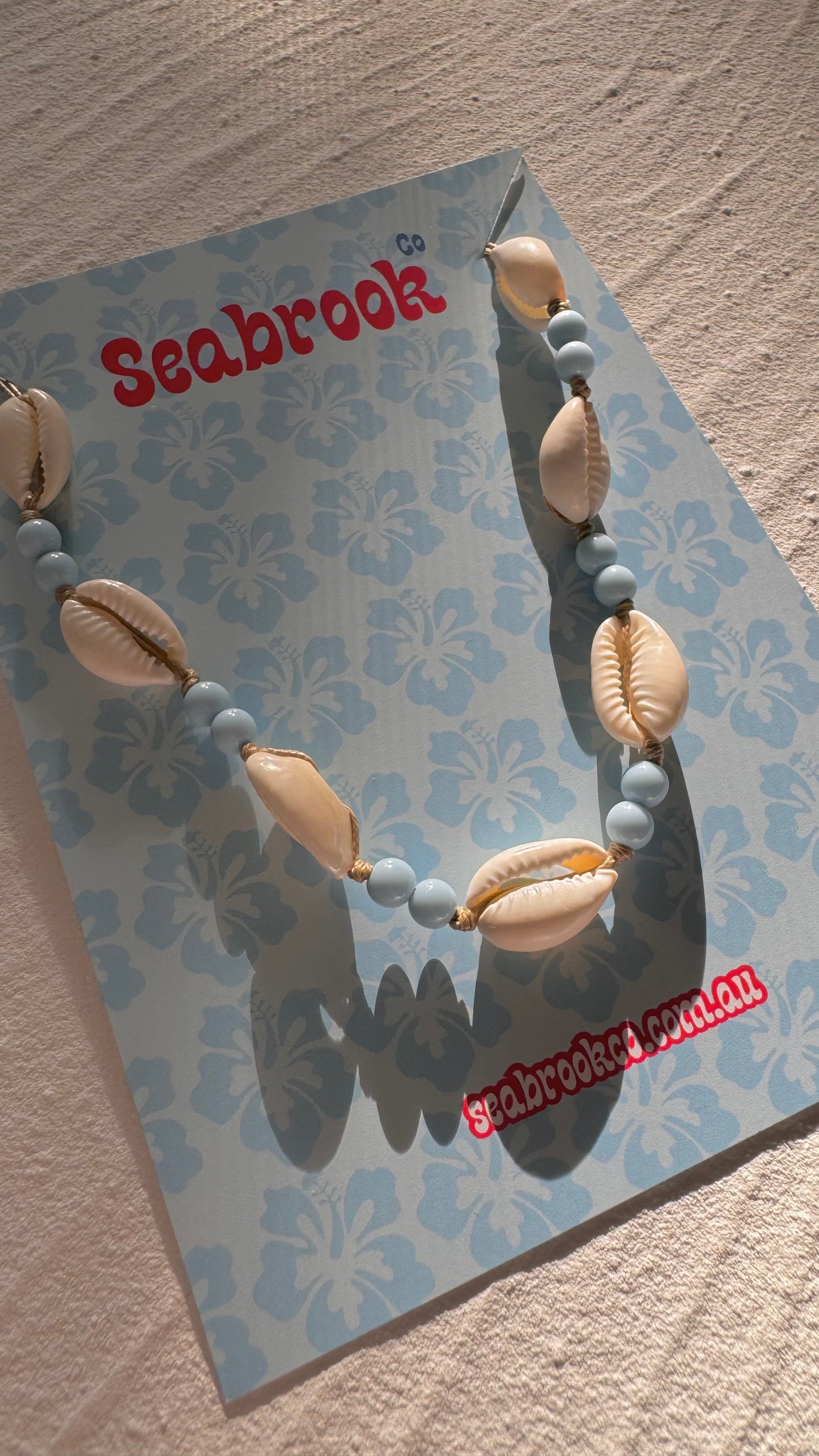 Pale Blue Cowie Neckace