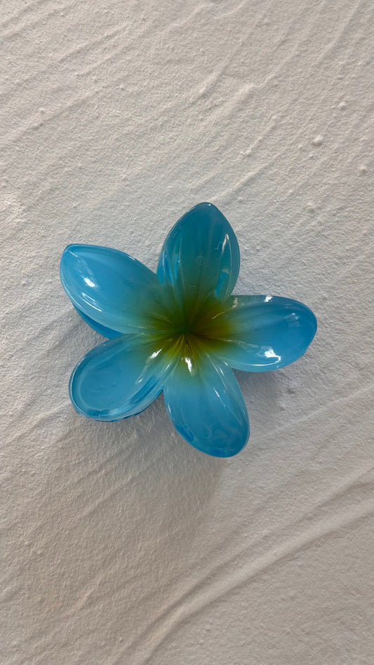 Frangipani Clip Capri Blue