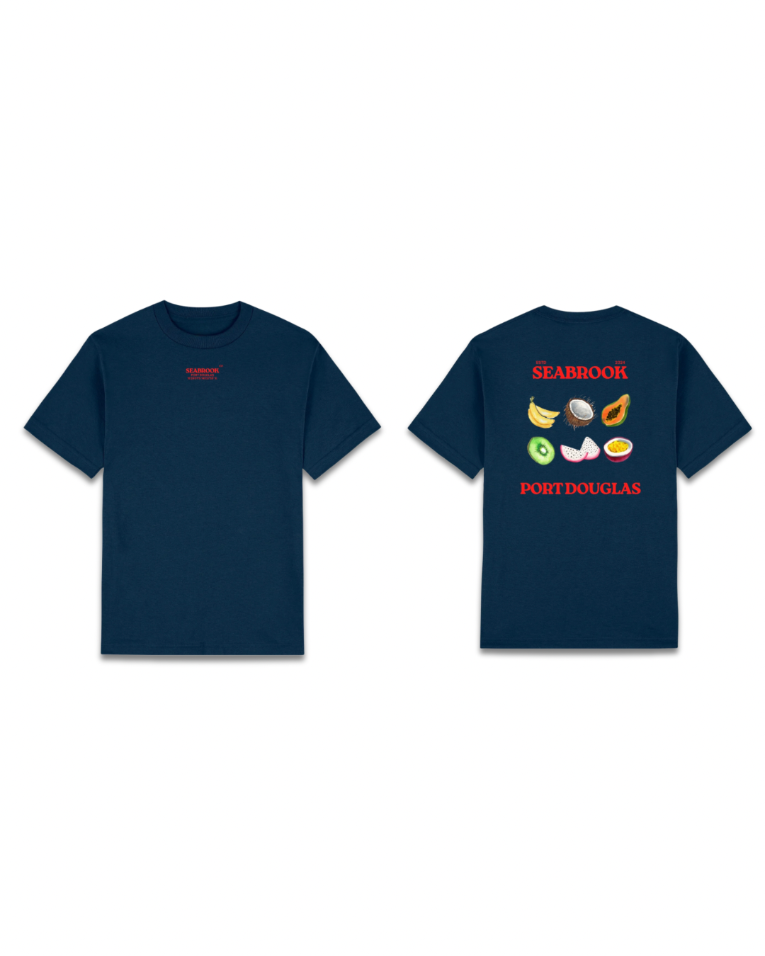 Seabrook Tropical Fruit Tee - Navy