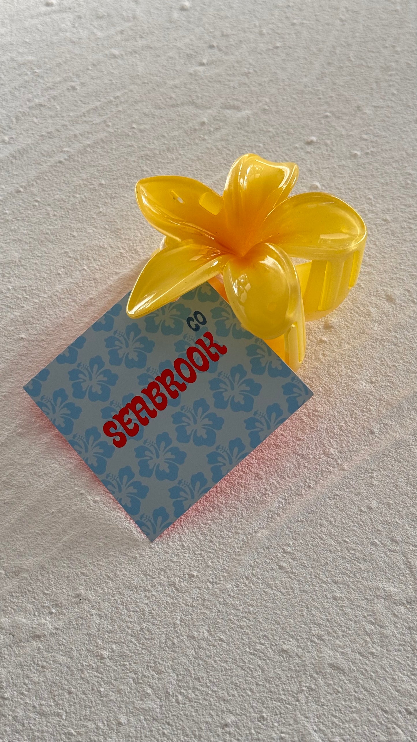 Frangipani Clip Bright Yellow