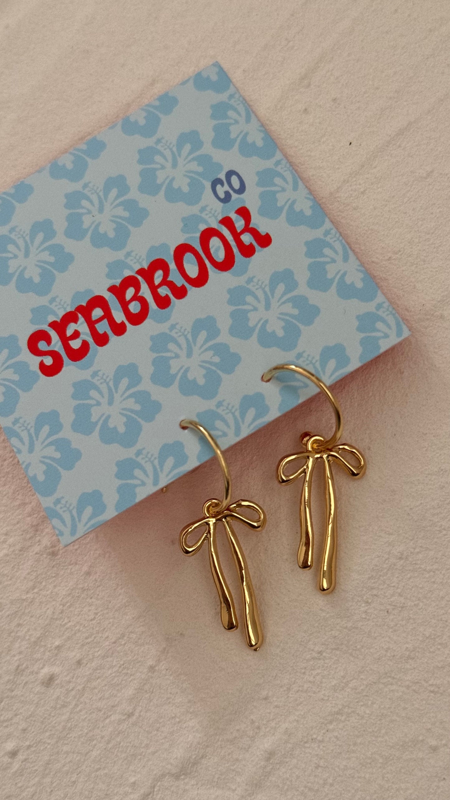 Ava Bow Earrings