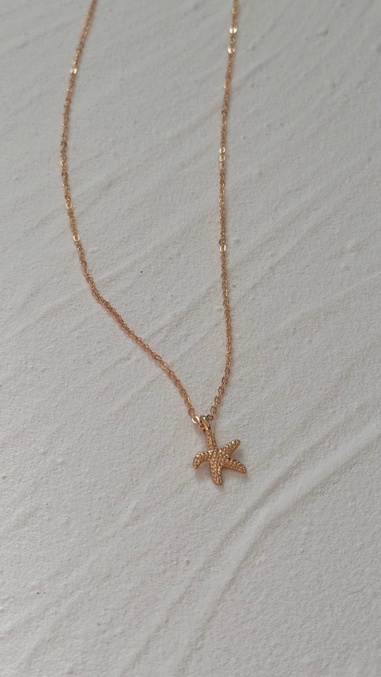 Golden Starfish Necklace